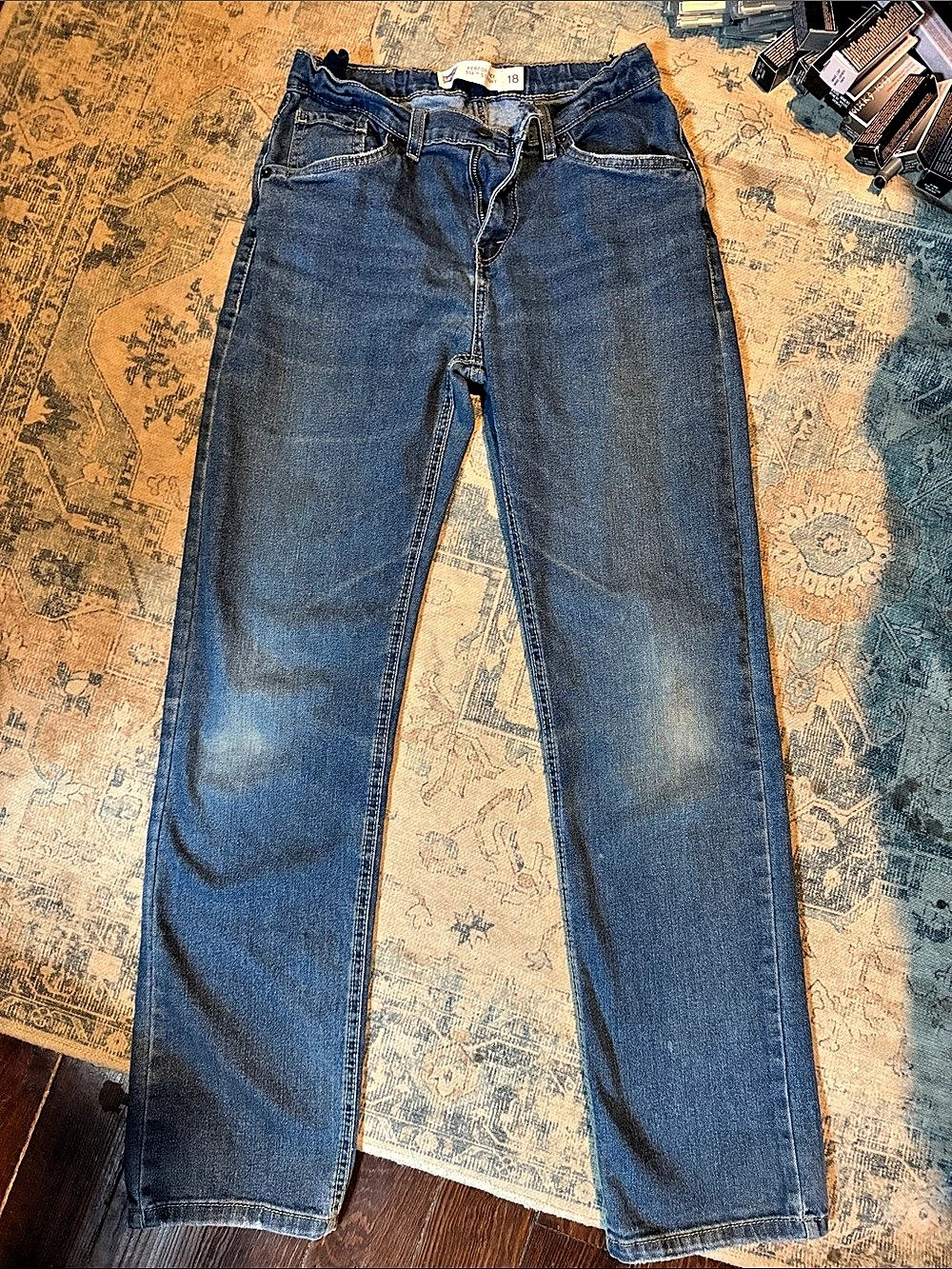 Levi's 514 Slim Straight Blue Jeans Waist 18